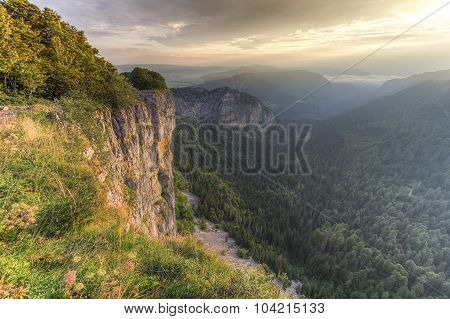 Creux-du-Van or Creux du Van rocky cirque, Neuchatel canton, Switzerland