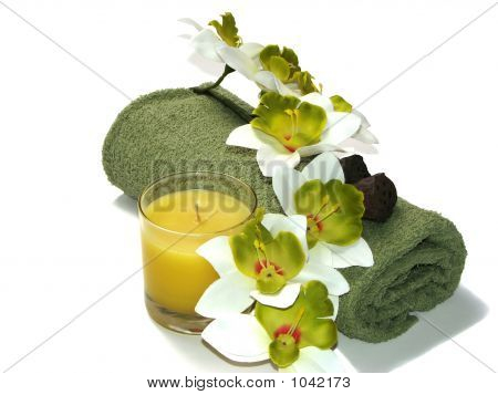 Zielona orchidea
