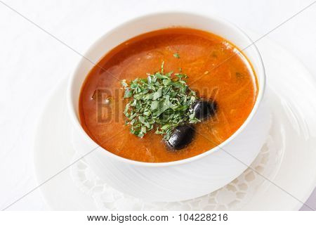 Soup solyanka 