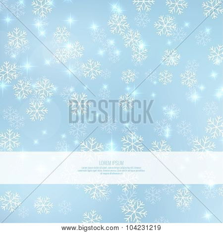 Gentle winter abstract background