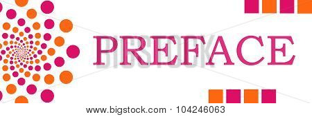Preface Pink Orange Dots Horizontal