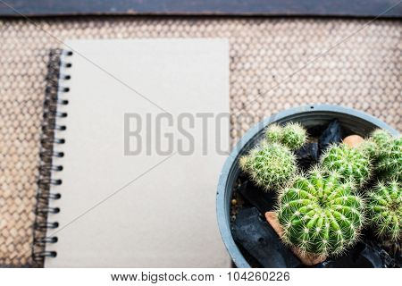On the table