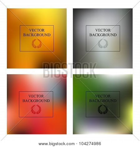 Abstract Colorful Blurred Vector Background. Element For You Website Or Precentation