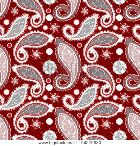 Seamless Paisley Background. Vector Illustration
