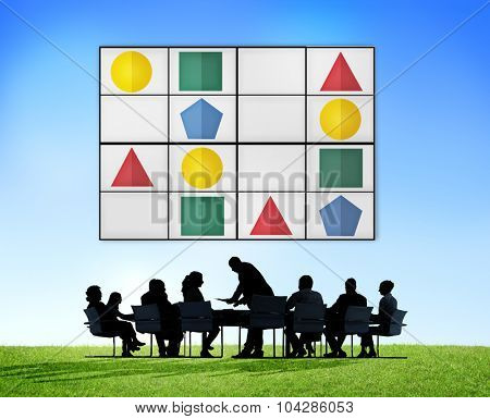 Sudoku Puzzle Problem Solving Leisure Games Concept