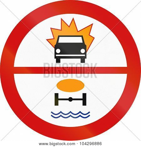No Goods Flammable Or Dangerous To Water Reserves In Poland