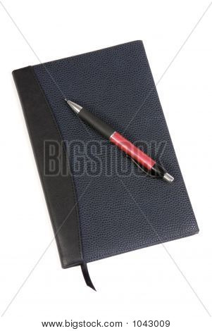 Tagebuch und Stift 