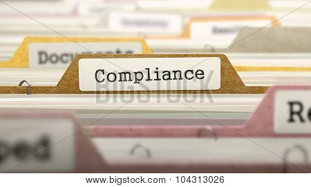 Compliance Concept on Folder Register.