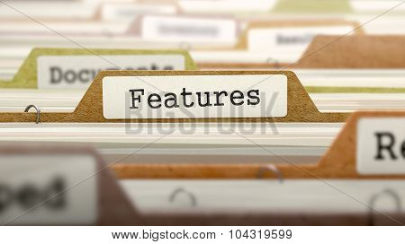 Features Concept on File Label.