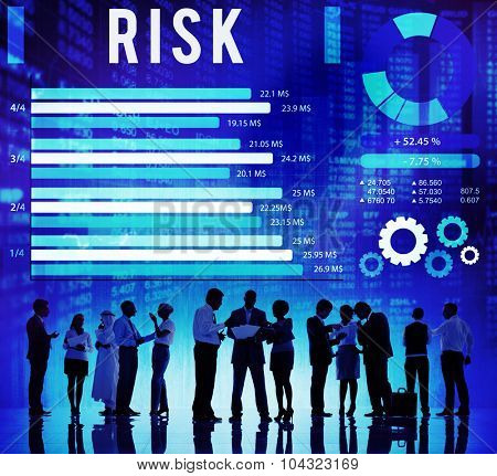 Risk Management Unsteady Safety Security Concept