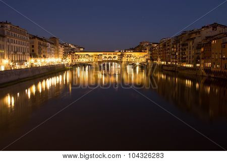 Old Bridge In Florence