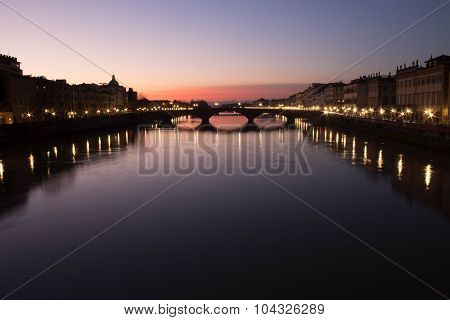 From Trinity Bridge in Florence