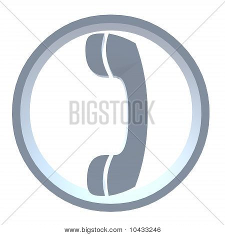 Simbolo di telefono 3D