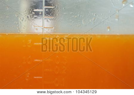 Fresh Orange Juice In The Jug Measure
