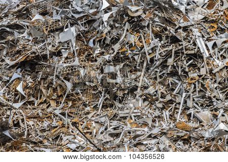 a scrap metal as an indistrial background