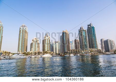 Dubai Marina Cityscape, Uae