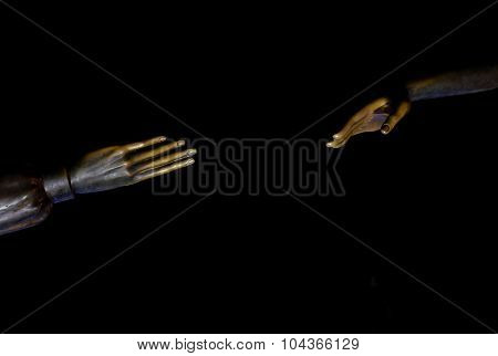Outstretched Hands Of Statue