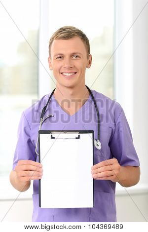 Professional vet involved in work