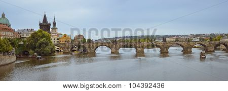 View to the Charles Bridge, Prague