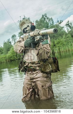 crossing the river