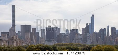 New York Skyline and Central Park.