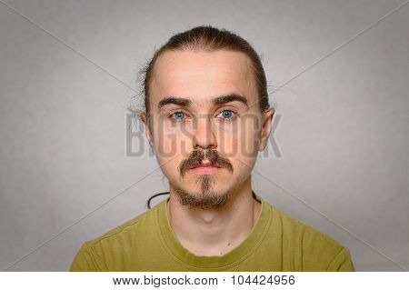 Young Hairy Man Portrait