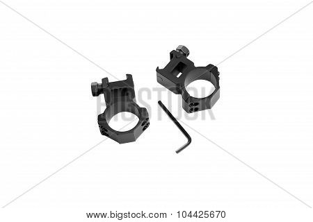 Two Ring For Mounting A Riflescope