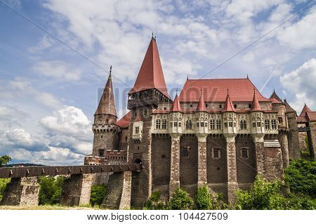 Corvin Castle or Hunyadi Castle in Hunedoara, Romania.