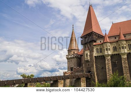 Corvin Castle or Hunyadi Castle in Hunedoara, Romania.