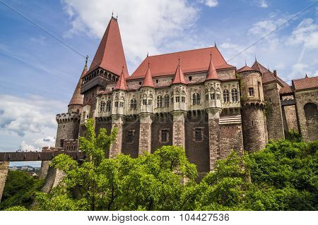 Corvin Castle or Hunyadi Castle in Hunedoara, Romania.