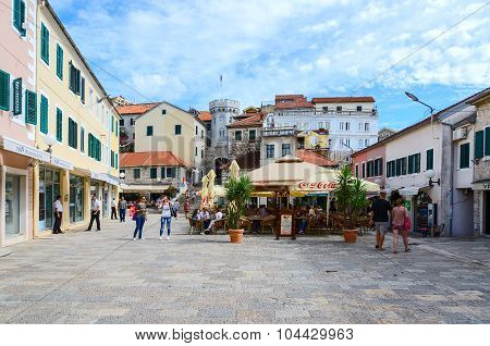 Nicholas Zhurkovicha Square In Herceg Novi, Montenegro