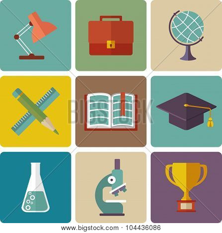 Vector Set Of Education Icons