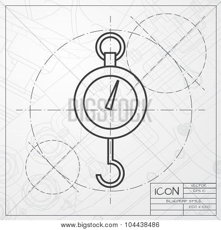 Vector flat physics dynamometer