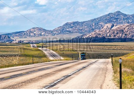 Bize karayolu 287 Wyoming ABD
