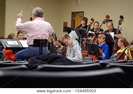 Metropolitan Youth Symphony Orchestra Rehearsal