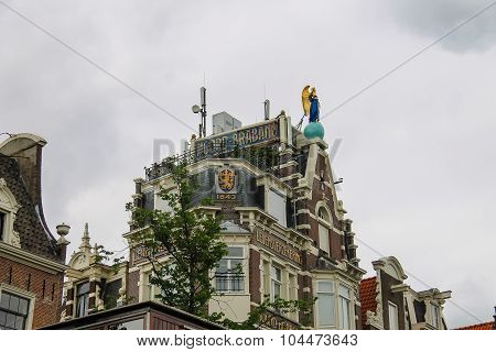 Historic Building The Office Of Insurance Company In Amsterdam