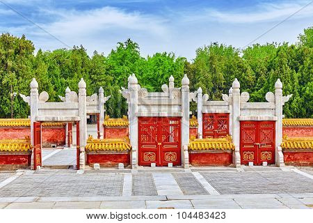 "star Gates" Marking The Boundary Of The Altar In Temple Of Earth (also Referred To As The Ditan Par