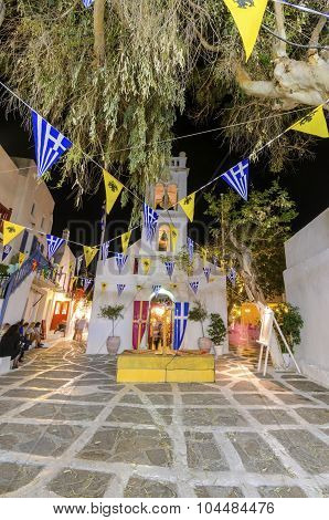 Chora At Easter, Mykonos, Greece