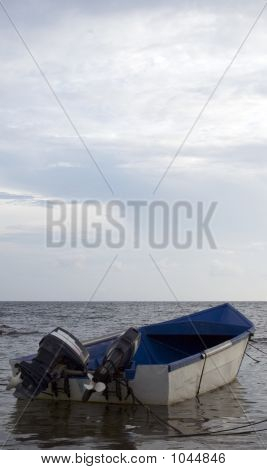Boot In Caribische zee