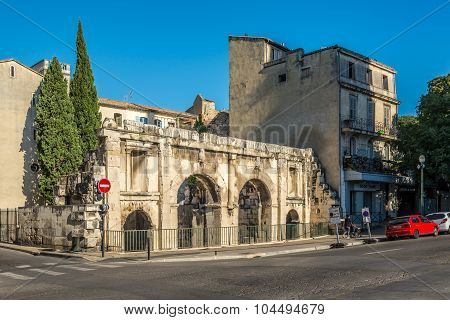 Ancient Porta Augusta Of Nimes