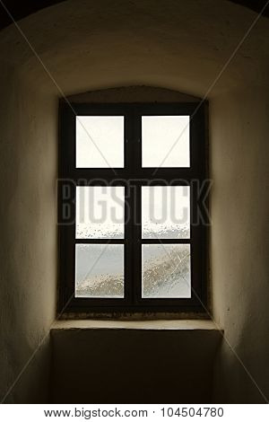 Window of an old rural house