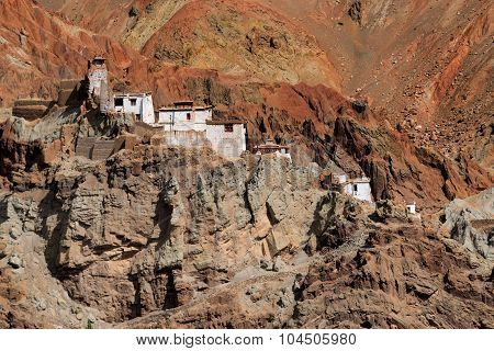 Ruins,basgo Monastery,leh Ladakh ,jammu And Kashmir,india