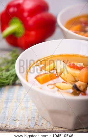 Soup With Mussels