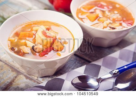 Soup With Mussels