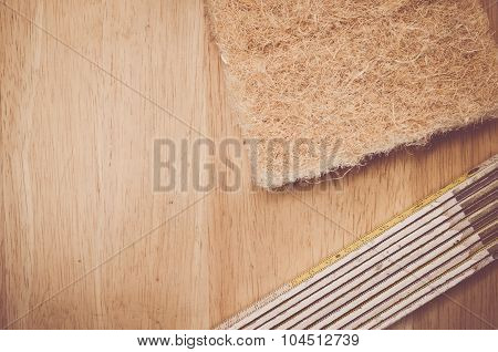 Thermal Insulating Compressed Hemp Fiber Panel And Yardstick