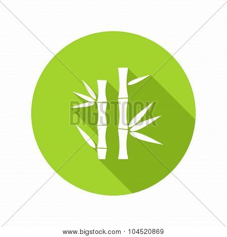 Bamboo Green Icon. Vector Illustration.
