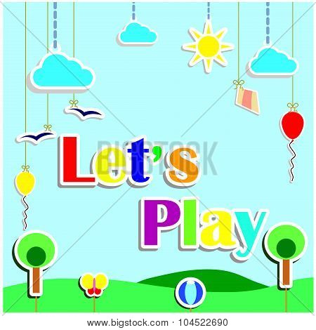 Playground Artwork Puppets Theatre Background