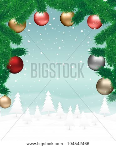 Christmas Landscape Background