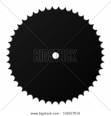 vector black gear of a mountain bike
