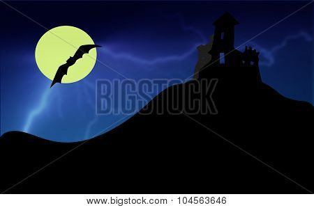 dark halloween castle